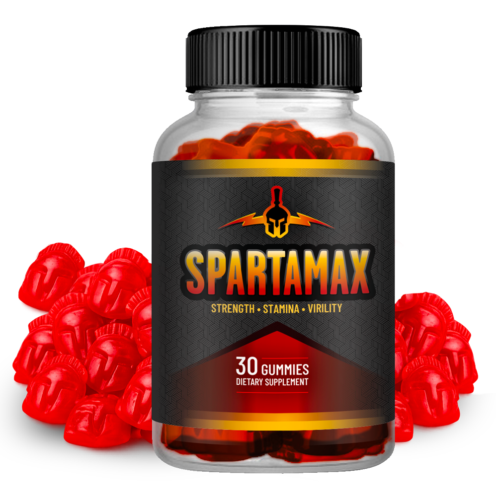 SpartaMax bottle with gummies